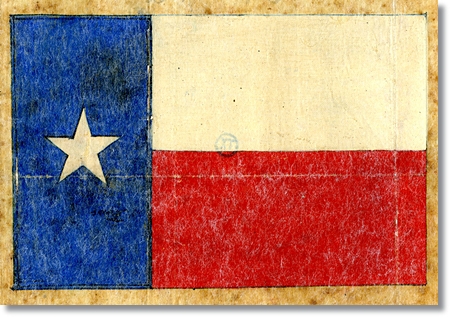 Lone Star Flag of Texas - Original Drawing by Charles B. Stewart